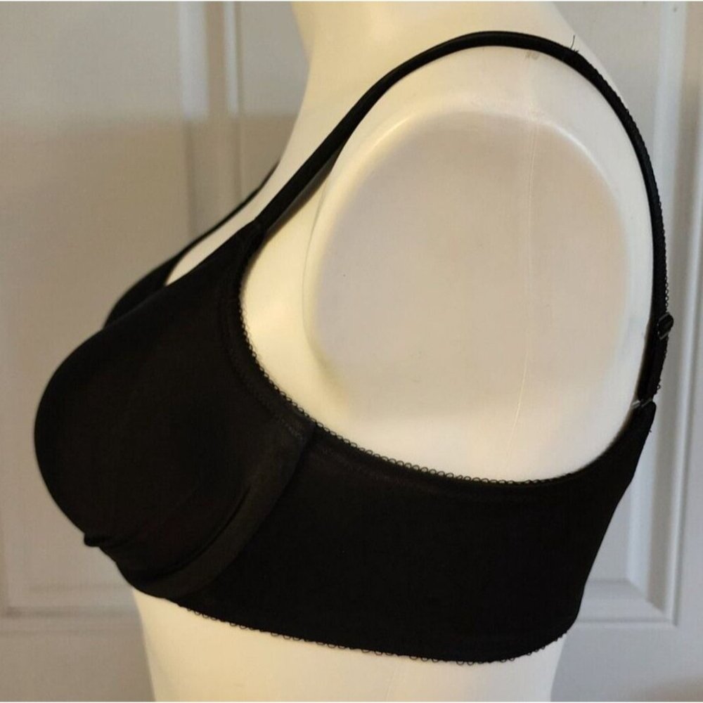 WACOAL Bodysuede Full-Figure Bra Underwire Comfort Straps 85185 Black Size 36D - Picture 5 of 13